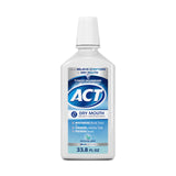 ACT Dry Mouth Mouthwash – Mindful Morning and Bedtime Hydration Ritual for Sensitive Mouths, Soothing Mint, 33.8 fl. oz.