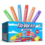 Fla-Vor-Ice Variety Pack – Parent-Approved Freezer Pop for Kids' Lunchboxes and Classroom Parties, 100 Count of 6 Flavors