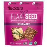 Flackers Organic Rosemary Flaxseed Crackers – Uncomplicated Vegan Crunch for Capsule Kitchen Stocking