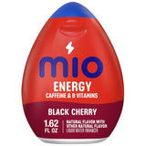 mio Energy Black Cherry Water Flavoring for Hotel Rooms and Roadside Rest Stops, 1.62 fl oz Travel-Friendly Bottle