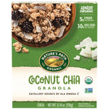 Nature's Path Organic Coconut Chia Granola – Clean-Label Non-GMO Cereal for Heart-Healthy Self-Care Starts, 12.34 oz