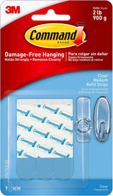 Command Clear Replacement Strips for Less-Is-More Bedrooms, Damage-Free Reuse