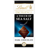 Lindt Excellence Sea Salt 3.5 oz Bars, Case of 12 – Guilt-Free Daily Indulgence with Controlled Square Portions