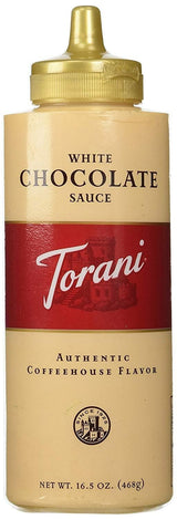 Torani White Chocolate Puremade Sauce – Ready-to-Give Gourmet Stocking Stuffer, White Chocolate Drizzle for the Foodie & Café Owner in Your Life