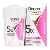 Degree Clinical Strength Antiperspirant Deodorant Rose Jasmine Shower Clean Long-Lasting Fragrance for Bath Time Wind-Down 1.7 oz