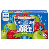 Capri Sun Apple Juice Box Pouches – After-School Sports and Playdate Hydration for Kids, 10 Count 6 fl oz