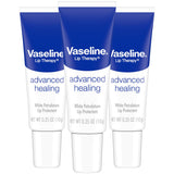 Vaseline Lip Therapy Advanced Healing 3-Pack – Affordable Holiday Gift Set of Healing Lip Balms for Women