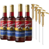 Torani Strawberry Syrup 4-Pack - Better For You Cocktail and Mocktail Mixer for Balanced Entertaining