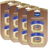 Vaseline Lip Therapy Cocoa Butter 6-Pack – Calming Bath Time and Wind-Down Lip Treatment, Warm Chocolate Scent