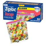 Ziploc Gallon Reusable Bags – Kitchen Counter Storage for Portioning Meals Ahead of the Week