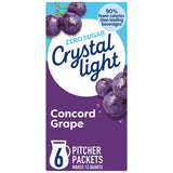 Crystal Light Grape Drink Mix with Caffeine – Guilt-Free Flavored Hydration for Health-Conscious Adults Managing Sugar Intake, 10 Calories