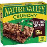 Nature Valley Crunchy Granola Bars, Oats 'n Dark Chocolate – 21g Whole Grain Snack for Balanced Nutrition Routines