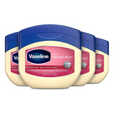 Vaseline Baby Petroleum Jelly 4 Count – Sensitive-Skin Safe Moisturizer for Diaper Bags and Infant Bath Stations
