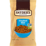 Snyder's of Hanover Unsalted Pretzel Minis – Shareable Snack for Backyard BBQs and Patio Parties