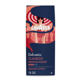 Lavazza Dolcevita Classico Ground Coffee – Sophisticated European Coffee Experience at Home, 3/5 Intensity Medium Roast