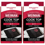 Weiman Cook Top Scrubbing Pads – Safe Cooktop Maintenance for Households With Kids, Low Odor Formula