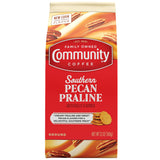 Community Coffee Pecan Praline Flavored Coffee – Luxury Dessert Coffee Experience with Buttery Vanilla Aroma, 12 oz