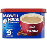 Maxwell House Instant Cafe Mix – Quick Morning Coffee for Busy Home Office, Hazelnut Cafe, 9 oz Canister