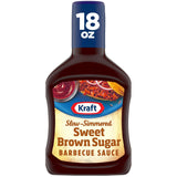Kraft Sweet Brown Sugar Slow-Simmered Barbecue Sauce, 18 oz Present for Dad on Father's Day and Holiday Cookouts