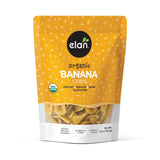 Elan Organic Banana Chips – Crunchy Car Ride Snack for Kids, Made with Organic Cane Sugar Only