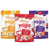 Happy Baby Organics Yogis Freeze-Dried Snack – No Added Sugar Yogurt Bites for Healthy-Lifestyle Families, 1 oz Variety