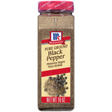 McCormick Pure Ground Black Pepper – Simple Spice Jar for Intentional Home Cooks, Table and Stovetop