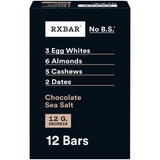 RXBAR Chocolate Sea Salt Bars – Guilt-Free Sweet Craving Fix for Your Wellness Routine, Gluten Free 12-Count Box