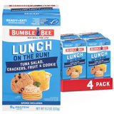 Bumble Bee Wild Caught Tuna Lunch On The Run Kit for Gym Bag and Locker Room, Complete Pre Mixed Meal with Cookie and Peaches