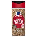 McCormick Coarse Ground Black Pepper – Single-Ingredient Pantry Essential for Clutter-Free Kitchens
