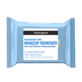 Neutrogena Fragrance-Free Makeup Remover Wipes – Plant-Based Micellar Cloths for Post-Outdoor Sweat and Sunscreen Removal, On-the-Go