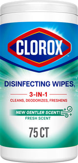 Clorox Bleach Free Disinfecting Wipes for Cold and Flu Season, Mindful Home Hygiene Refresh, 75 Count