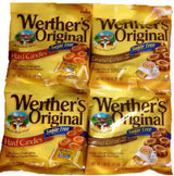 Werther's Original Sugar-Free Caramel Candy 4-Pack – Get Well Soon Gift for Hospital Visitors and Recovery Care Packages