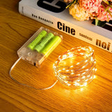Minetom Fairy String Lights – Warm White 3000K Battery Operated Glow for Reading Corners, Boho Wall Art & Apartment Styling