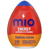 mio Energy Tropical Fusion – Dorm Room Caffeine Boost, Portable Squeeze Liquid Enhancer