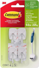 Command Small Wire Toggle Hooks – Low-Profile Adhesive Hooks for a Less-Is-More Holiday Display