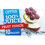 Capri Sun Fruit Punch Juice Pouches – Spill-Resistant Kids Drink for Soccer Practice, Park Playdates, and Beach Days