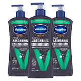 Vaseline Men's Healing Moisture Lotion – Post-Shower Self-Care Ritual for Dry, Cracked Skin, Fast-Absorbing 48-Hour Hydration