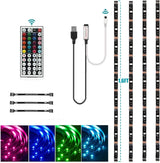 HOUHUI RGB LED Light Strips for Teen Bedroom – 6.56ft USB Powered Color Changing Backlight Safe for Dorm Room