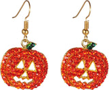 iWenSheng Halloween Pumpkin Earrings Red - Affordable Valentine's and Christmas Gift Idea for Her, Hypoallergenic Costume Jewelry