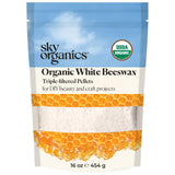 Sky Organics Organic White Beeswax Pellets – DIY Candle Wax for Warm, Neutral Aesthetic Home Fragrance