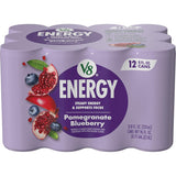 V8 +Energy Sparkling Juice-Style Energy Drink – Clean Label Afternoon Pick-Me-Up for Mindful Professionals, 50 Calories, No Added Sugar