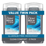Dove Men+Care Twin Pack Stick – Understated Deodorant for the Clutter-Free Bathroom Shelf