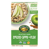 Nature's Path Organic Instant Oatmeal – Nut-Free Organic Oatmeal for Sleepover Grandparent Stash, Spiced Apple + Flax