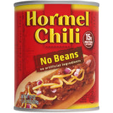 Hormel Chili No Beans – Game-Day Cookout Topping for Hot Dogs, 19 oz Portable Can