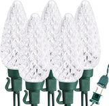 Brizled 100 LED Faceted C9 Lights with Replaceable Fuse Plug, 66FT UL Certified Safety String