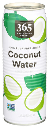 365 by Whole Foods Market, Organic Coconut Water, Mindful Morning Hydration Alternative to Sugary Juice, 33.8 Fl Oz