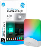 GE Kids Night Light Gift Set for Birthday and Holiday – Color Changing Plug In LED, 4 Pack Value