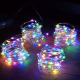 [Brand] Renter Friendly String Lights – No Outlet Needed Wall and Curtain Glow, 4-Pack Battery LEDs