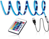 SMY RGB LED Strip – Worry-Free Sleep and Family Room Lighting, USB 5V Cool Surface TV Backlight for 32-46 inch Screens