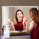 LED Vanity Mirror Lights for Dressing Table 13ft Cuttable LED Light Strip 6000K Daylight White Dimmer Power Supply, Modern Bedroom Vanity Decor, DIY Hollywood Mirror